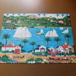 Old California Buffalo 300 Large pc Jigsaw Puzzle 21x15 COMPLETE Charles Wysocki